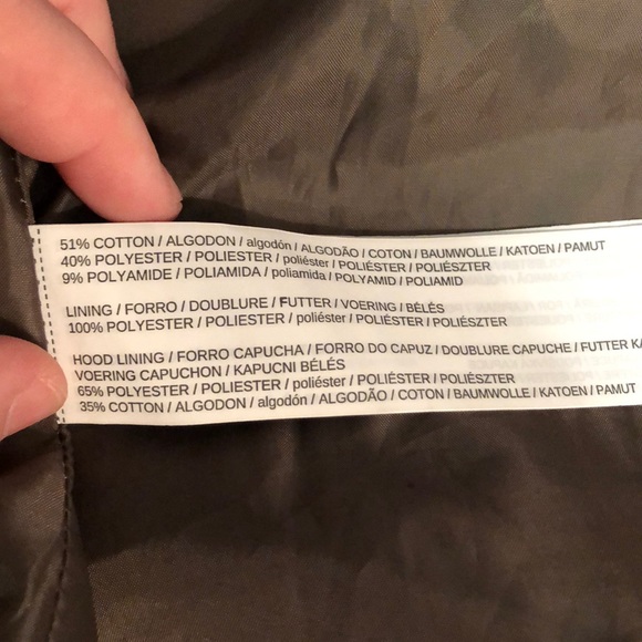 Mango MNG Suit Olive corset back hooded jacket S - Picture 3 of 3